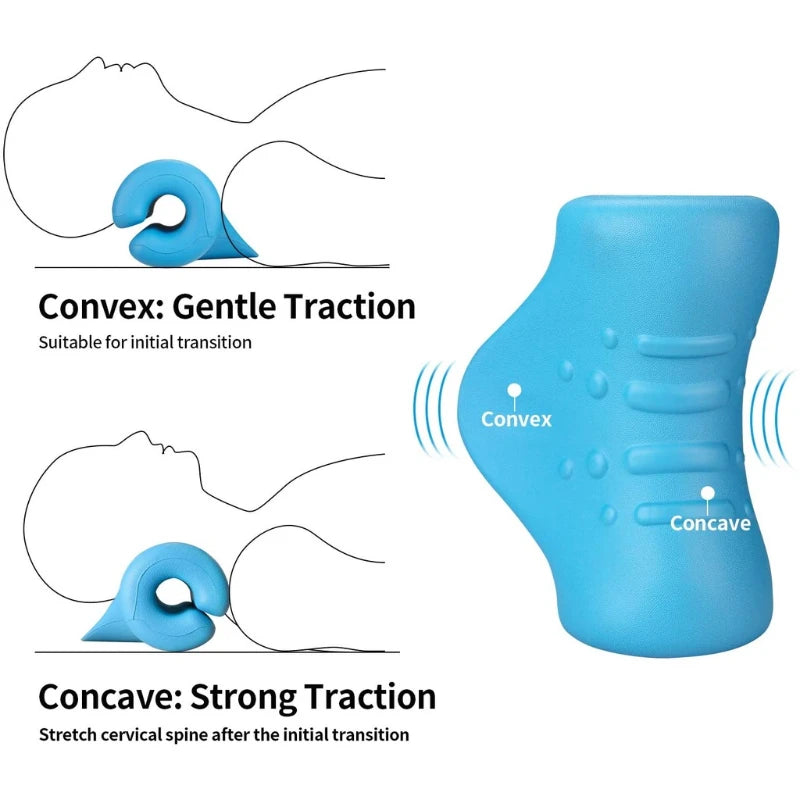 Almofada de massagem para coluna cervical.